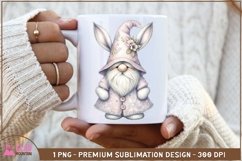 Easter Bunny Gnome sublimation png, Easter Gnome bunny png Product Image 2