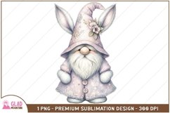 Easter Bunny Gnome sublimation png, Easter Gnome bunny png Product Image 1