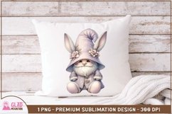 Easter Bunny Gnome sublimation png, Easter Gnome bunny png Product Image 5