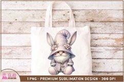Easter Bunny Gnome sublimation png, Easter Gnome bunny png Product Image 4
