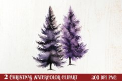 Lavender And Christmas Tree Sublimation Clipart Product Image 1