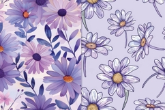 Lavender Daisy Pattern Product Image 3