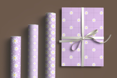 lavender daisy seamless pattern png Violet digital paper Product Image 2
