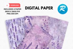 Lavender Digital Paper, Lavender Background Product Image 1