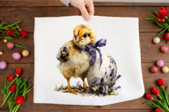 Lavender Easter Chicks Clipart Product Image 2