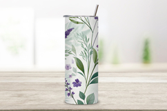 seamless lavender fields tumbler, spring floral tumbler wrap, watercolor lavender tumbler design, 20oz skinny tumbler wrap, tapered seamless tumbler design, straight tumbler wrap png, lavender watercolor floral design, seamless floral tumbler wrap, spring