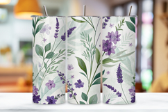 seamless lavender fields tumbler, spring floral tumbler wrap, watercolor lavender tumbler design, 20oz skinny tumbler wrap, tapered seamless tumbler design, straight tumbler wrap png, lavender watercolor floral design, seamless floral tumbler wrap, spring