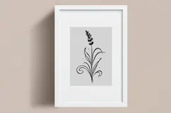 Minimalist Floral Line Art Clipart SVG | PNG | EPS Product Image 3