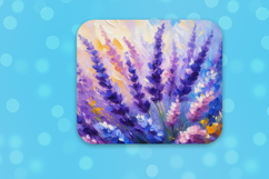 Lavender flowers in impressionist style Product Image 3