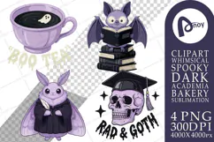 Lavender Goth Library Sublimation Product Image 1