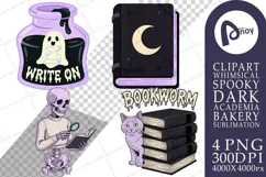 Lavender Goth Library Sublimation Product Image 1
