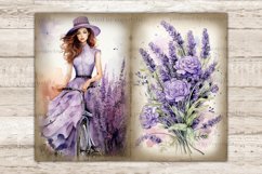 Lavender Junk Journal Kit, Victorian Ephemera, GlamArtZhanna, Lavender Junk Journal Pages, Country Girl Printable, Digital Collage Sheet Bundle, French Scrapbook Paper, Botanical Ephemera, Spring Junk Journal, Vintage Diary Pages