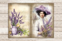 Lavender Junk Journal Kit, Victorian Ephemera, GlamArtZhanna, Lavender Junk Journal Pages, Country Girl Printable, Digital Collage Sheet Bundle, French Scrapbook Paper, Botanical Ephemera, Spring Junk Journal, Vintage Diary Pages