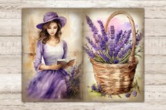 Lavender Junk Journal Kit, Victorian Ephemera, GlamArtZhanna, Lavender Junk Journal Pages, Country Girl Printable, Digital Collage Sheet Bundle, French Scrapbook Paper, Botanical Ephemera, Spring Junk Journal, Vintage Diary Pages