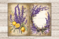 Lavender Junk Journal Pages, Vintage Botanical Ephemera, GlamArtZhanna, Spring Journal Card, Printable JPG Pages, Provence Printable Paper, Cottagecore Junk Journal Paper, Summer Collage Sheet, Digital Collage Sheet, Junk Journal Printable Paper Set