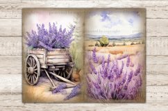 Lavender Junk Journal Pages, Vintage Botanical Ephemera, GlamArtZhanna, Spring Journal Card, Printable JPG Pages, Provence Printable Paper, Cottagecore Junk Journal Paper, Summer Collage Sheet, Digital Collage Sheet, Junk Journal Printable Paper Set