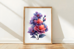 Lavender Pink Botanical Flower Clipart Product Image 3