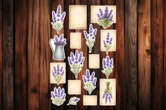Lavender Printable Stickers - PNG Sticker Sheet