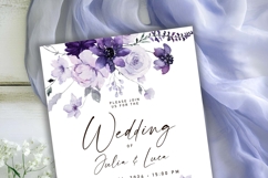 purple lavender lilac floral clipart spring flowers watercolor png