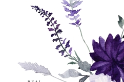 purple lavender lilac floral clipart spring flowers watercolor png