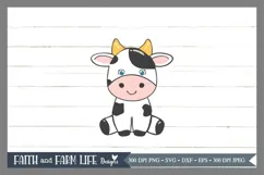 Baby Cow SVG, PNG, JPEG Product Image 1