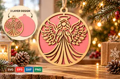 Layered Angel Ornament Christmas Product Image 2