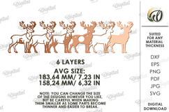 Layered Animal Nightlight Laser Cut. Fawn SVG Product Image 2