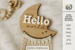 Baby Milestone Macrame Cards Bundle Laser Cut. Baby Card SVG Product Image 2