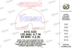 Baby Milestone Macrame Card Laser Cut. Baby Card.1 Month SVG Product Image 2