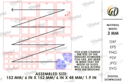 Layered Bead Organizer Laser Cut. Organizer Box SVG Product Image 3