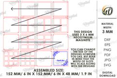 Layered Bead Organizer Laser Cut. Organizer Box SVG Product Image 3
