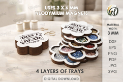 Layered Bead Organizers Bundle Laser Cut. Organizer Box SVG Product Image 12