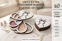 Layered Bead Organizers Bundle Laser Cut. Organizer Box SVG Product Image 14