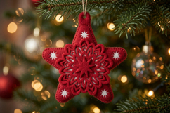 Layered Christmas Ornament "Star"_3 | Cutting Files Product Image 2