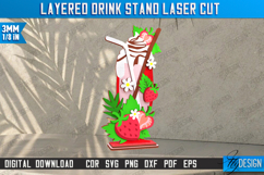 Layered Drink Stands Laser Cut Bundle, Layered Cocktails SVG Product Image 12