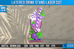 Layered Drink Stands Laser Cut Bundle, Layered Cocktails SVG Product Image 5