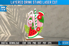 Layered Drink Stands Laser Cut Bundle, Layered Cocktails SVG Product Image 7