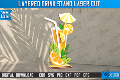 Layered Drink Stands Laser Cut Bundle, Layered Cocktails SVG Product Image 9