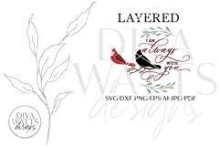 I Am Always With You SVG | Red Cardinal Christmas Design Product Image 8
