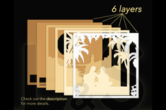 layered sister photo shadow box template