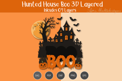 Haunted House Boo 3D Layered SVG Product Image 3