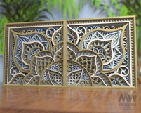 Laser cut 9 Layer Mandala SVG DXF design cut files - M272 Product Image 3