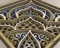 Laser cut 9 Layer Mandala SVG DXF design cut files - M272 Product Image 8