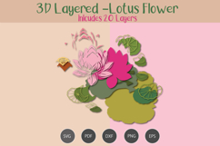 3D Layered Lotus Flower Product Image 3