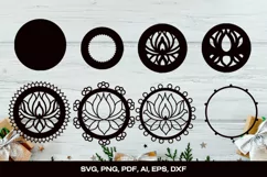 3D SVG Lotus | Layered Lotus Flower Mandala | Laser Cut SVG Product Image 2