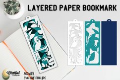 Layered Paper Bookmark Bundle. PaperCut. Bookmark SVG. Product Image 3