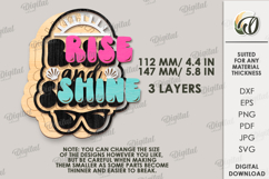 Summer Sign Laser Cut. Summer Decor SVG. Layered Laser Product Image 2