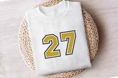 Layered Varsity SVG Alphabet Product Image 5