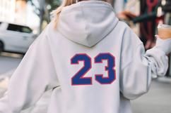 Layered Varsity SVG Alphabet Product Image 2