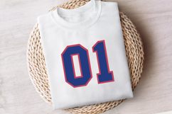 Layered Varsity SVG Alphabet Product Image 6
